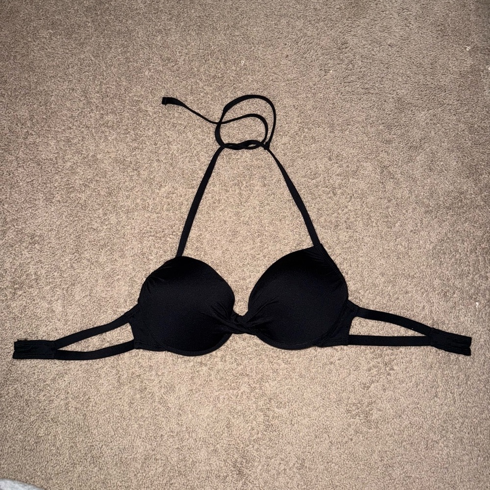 Black Halter Bikini Top